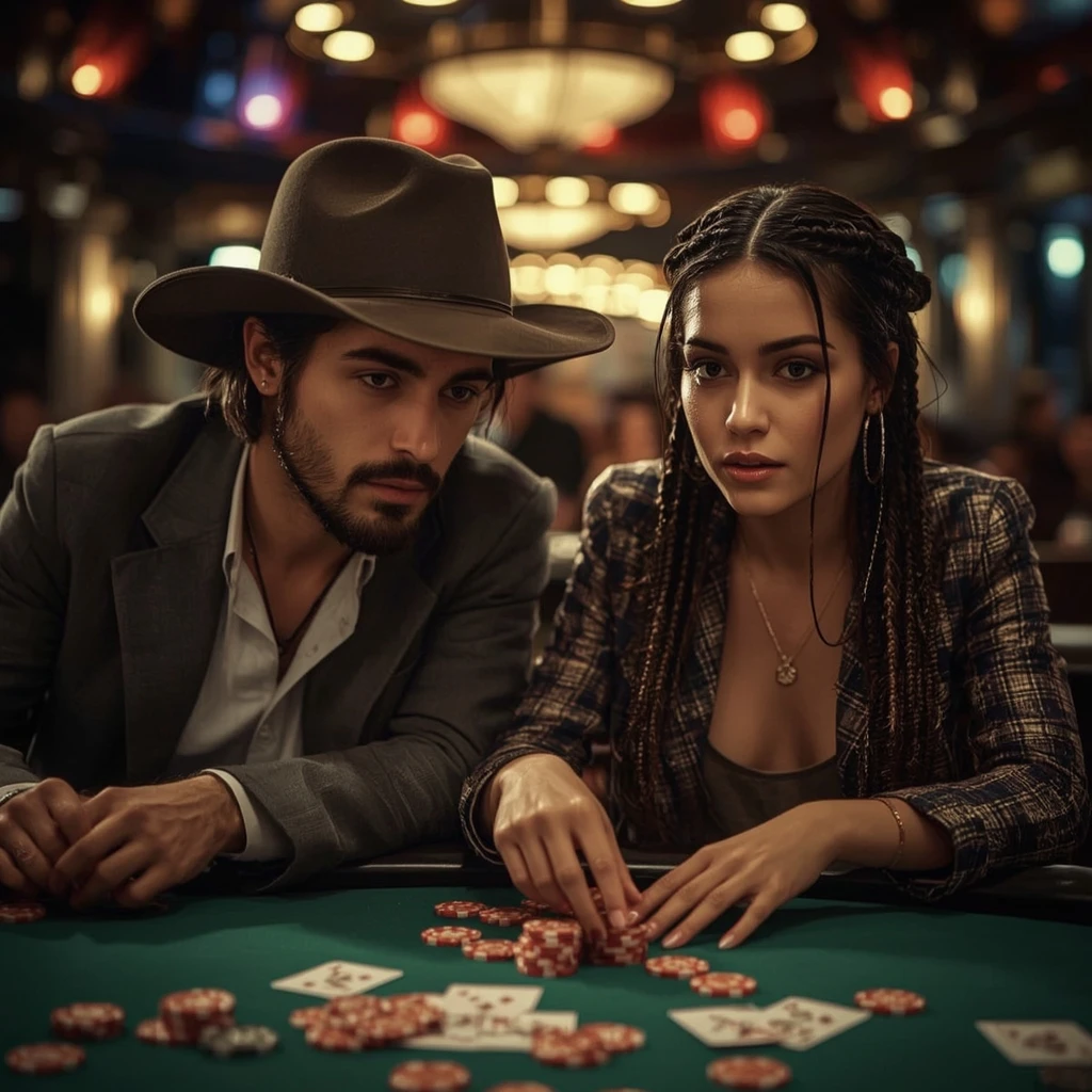 photo de deux joueurs de poker au Crazy Fortune Casino